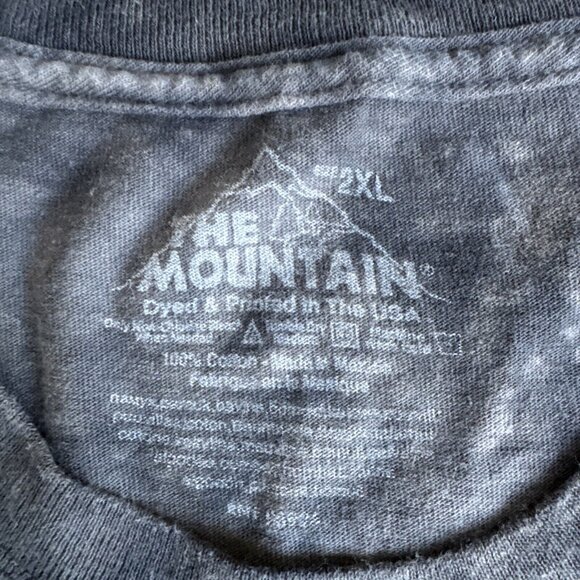 The‎ Mountain Wolf Wolves T-Shirt Short Sleeve Gray Black Tie Dye Mens 2XL Lot 2 - Picture 3 of 14